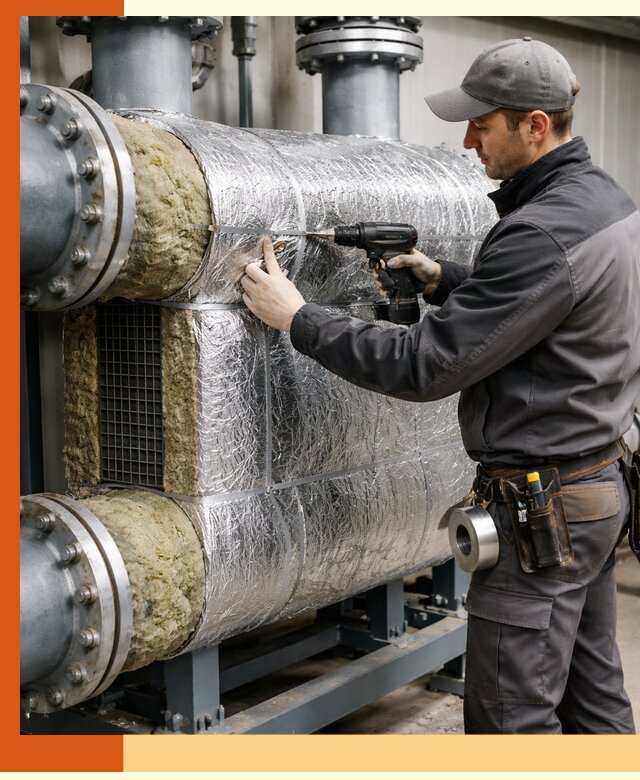 Утепление теплообменника в Ростове — профессиональная теплоизоляция оборудования