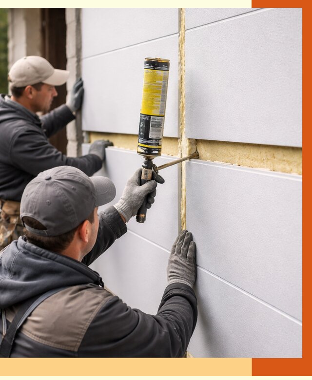 Утепление сэндвич панелей ППУ в Ростове от 4310 руб. за м2 | ТепломастерРсв