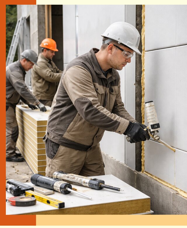 Утепление сэндвич-панелей пенополиуретаном в Ростове