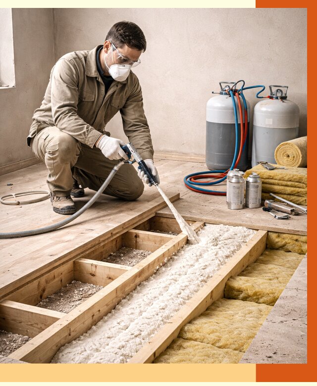 Заполнение полостей межэтажного перекрытия в Ростове от 4310 руб. | ТепломастерРсв