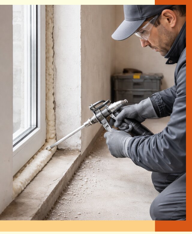 Герметизация стыков ППУ в Ростове от 1693 руб. за м2 — утепление примыканий под ключ | ТепломастерРсв