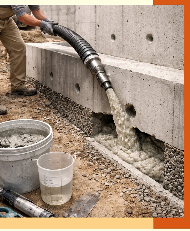 Заполнение полостей фундамента в Ростове от 6979 руб. под ключ | ТепломастерРсв