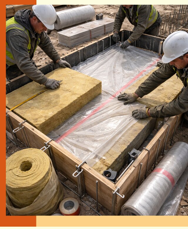 Теплоизоляция опалубки для строительства в Ростове