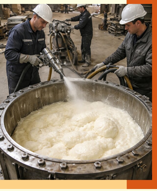 Заливка ППУ в емкости в Ростове от 7441 руб. — утепление емкости под ключ | ТепломастерРсв