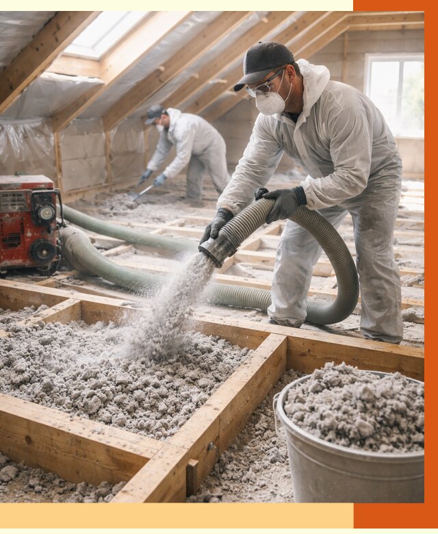 Утепление эковатой в Ростове от 3028 руб./м2 — монтаж и задувка | ТепломастерРсв