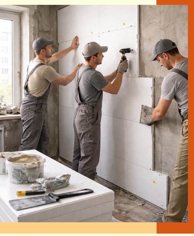 Утепление пенопластом домов и стен в Ростове от 1899 руб. — ТепломастерРсв