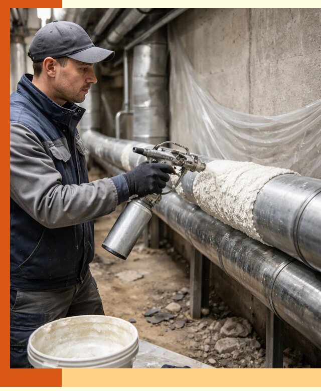 Утепление труб жидкой теплоизоляцией в Ростове