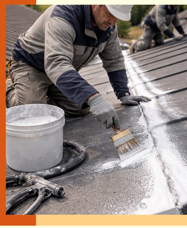 Утепление кровли жидкой теплоизоляцией в Ростове