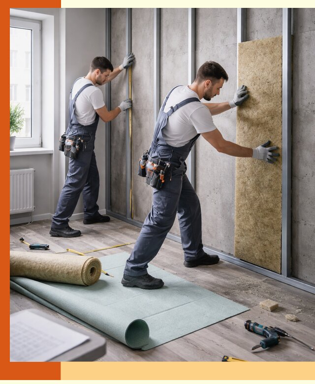 Шумоизоляция квартиры под ключ в Ростове — профессионально и гарантированно