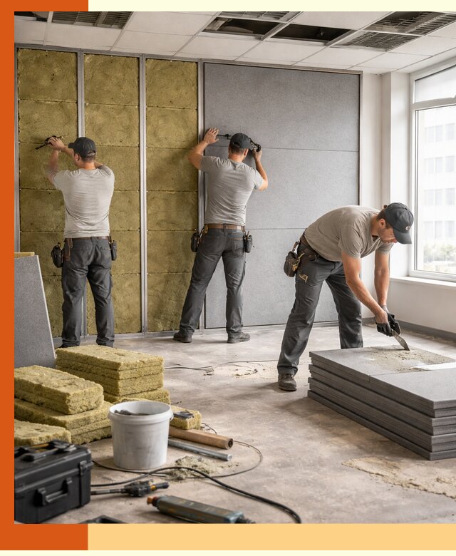 Профессиональная шумоизоляция офисов в Ростове для комфорта сотрудников