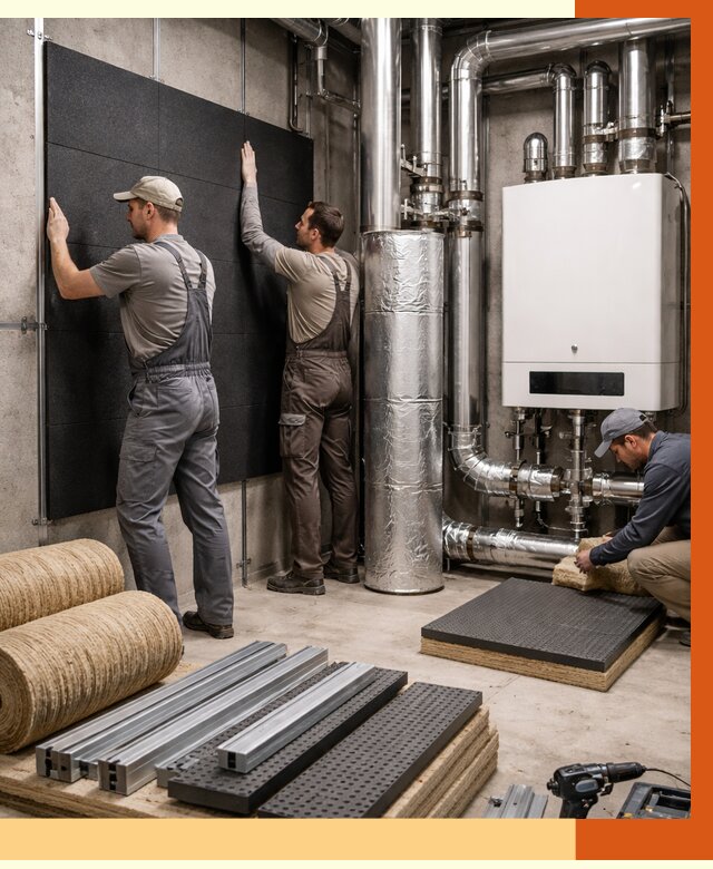 Шумоизоляция котельной в Ростове от 6671 руб. под ключ | Профессиональная звукоизоляция — ТепломастерРсв