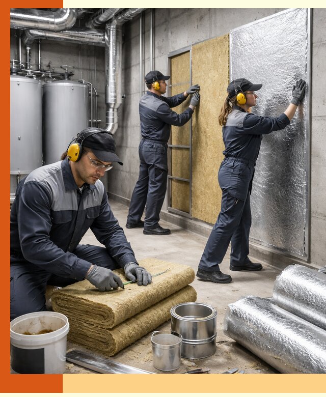 Шумоизоляция котельной в Ростове: профессиональный монтаж и материалы