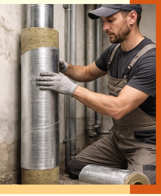 Шумоизоляция труб в Ростове от 1232 руб. — шумоподавление и звукоизоляция труб | ТепломастерРсв