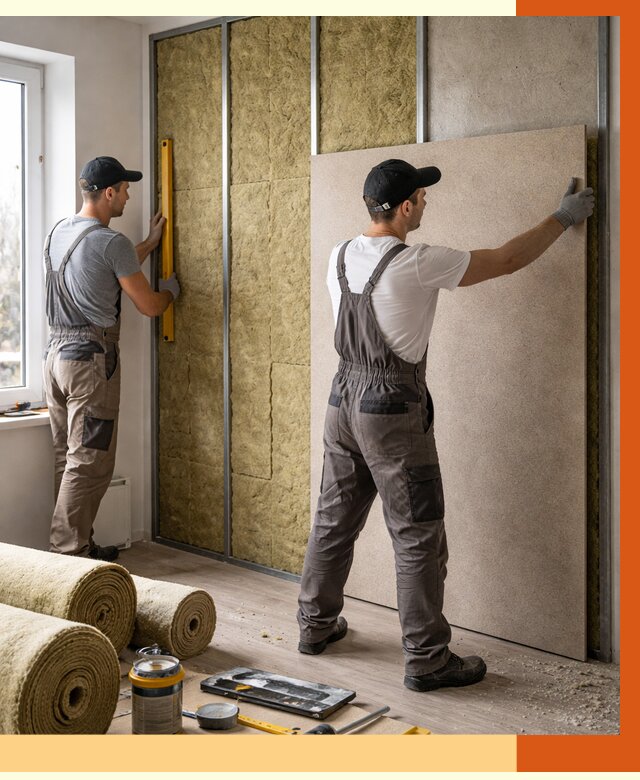 Шумоизоляция стен в Ростове от 4618 руб/м2 — звукоизоляция стен под ключ | ТепломастерРсв