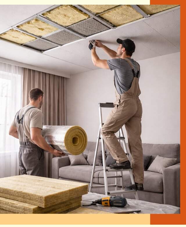 Шумоизоляция потолка в Ростове от 2309 руб. под ключ | Профессионально — ТепломастерРсв