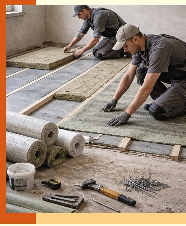 Шумоизоляция пола в Ростове — профессиональная звукоизоляция помещений