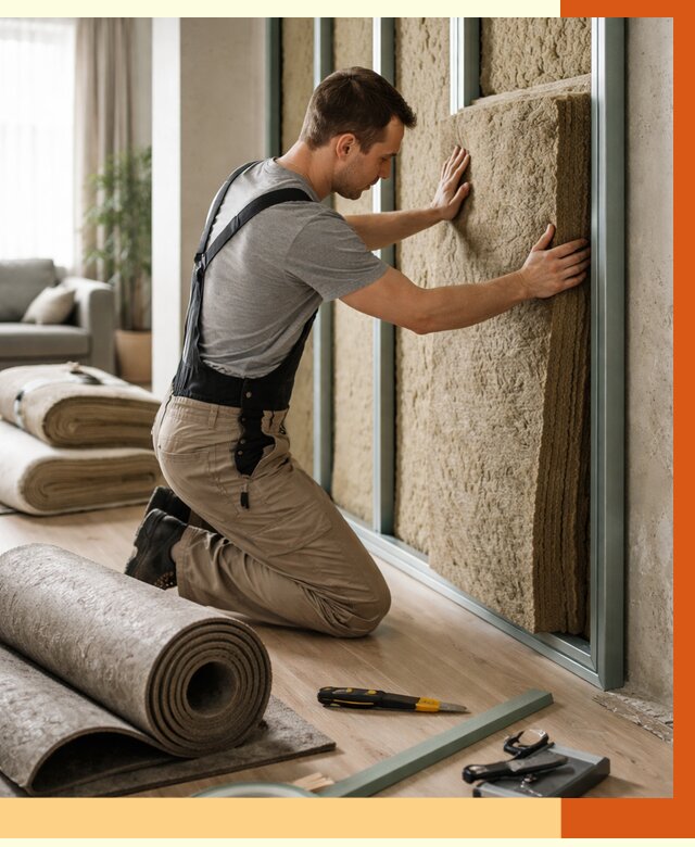 Шумоизоляция перегородок в Ростове от 1693 руб. за м2 — ТепломастерРсв