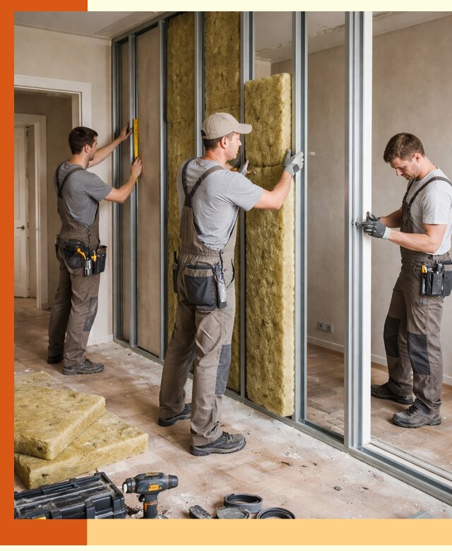 Шумоизоляция межкомнатных перегородок в Ростове эффективно и надёжно