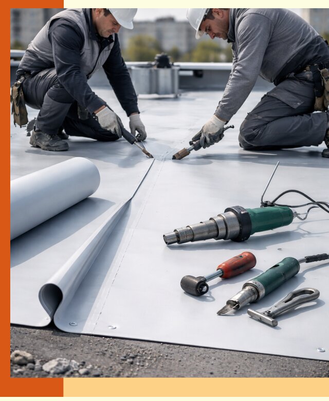 Гидроизоляция мембранной кровли в Ростове: монтаж и ремонт быстро