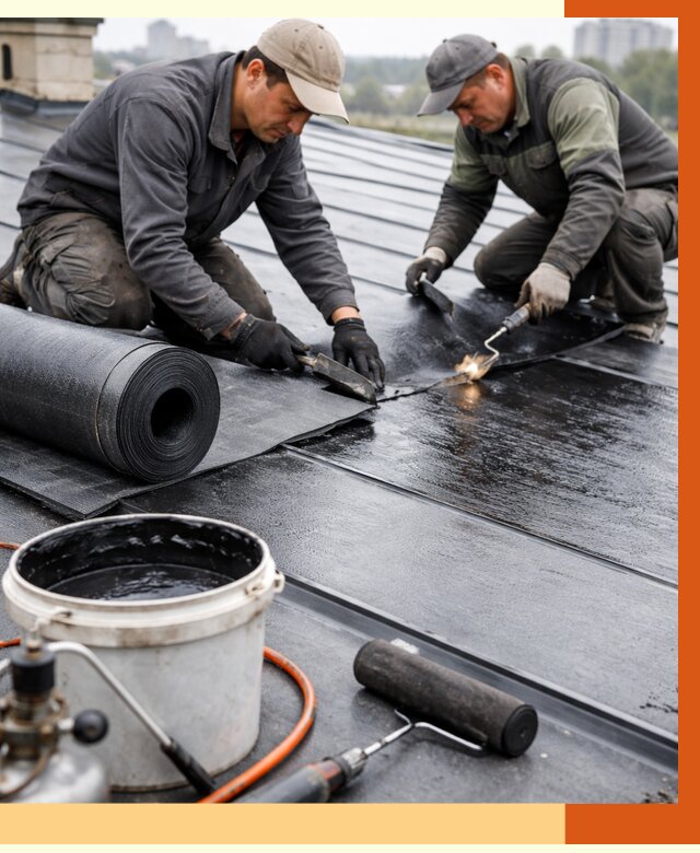 Гидроизоляция фальцевой кровли в Ростове от 7697 руб. под ключ | ТепломастерРсв