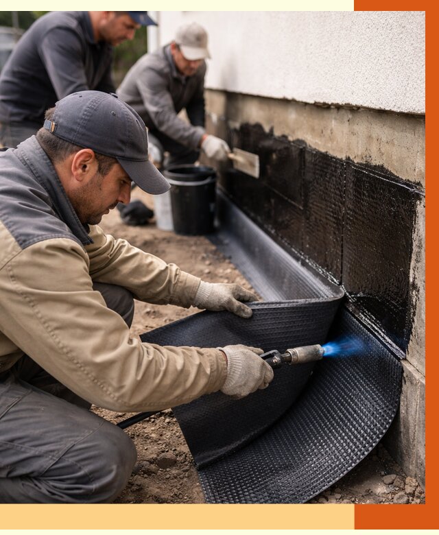 Гидроизоляция цоколя и отмостки в Ростове от 8724 руб. — ТепломастерРсв