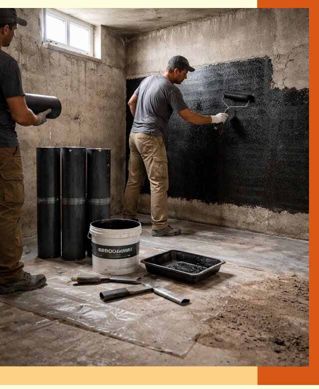 Гидроизоляция подвала в Ростове от 3592 руб. под ключ | Профессионально — ТепломастерРсв