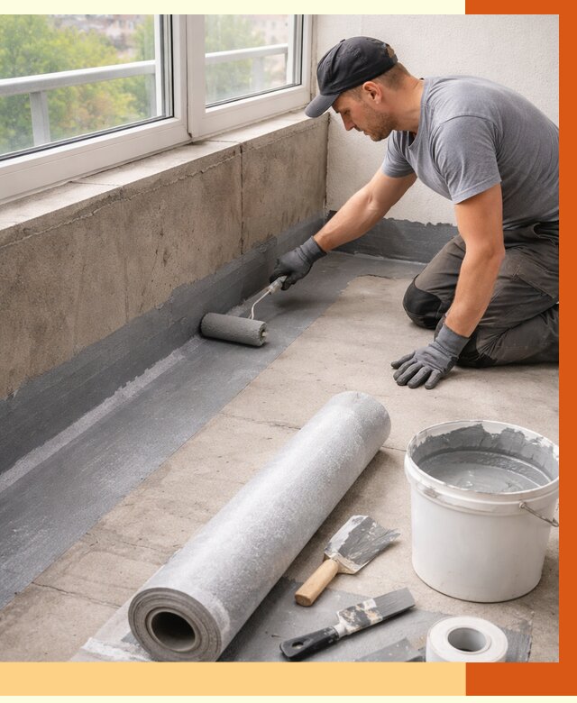 Профессиональная гидроизоляция балкона в Ростове от 4310 руб. | ТепломастерРсв