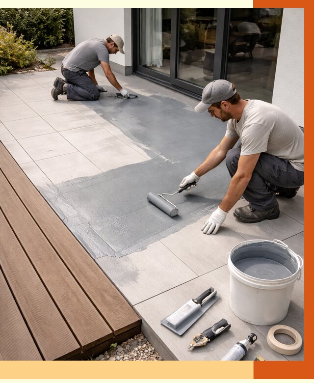 Гидроизоляция террасы в Ростове под ключ от 7697 руб./м² | ТепломастерРсв