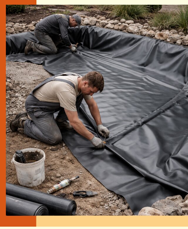 Гидроизоляция пруда в Ростове: надежная защита и герметизация