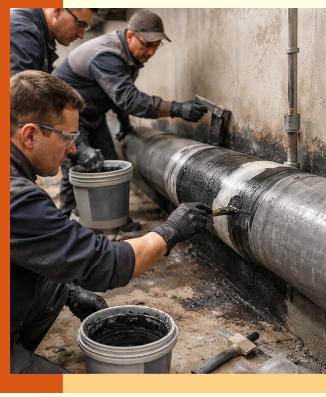Гидроизоляция труб в Ростове — защита и герметизация коммуникаций