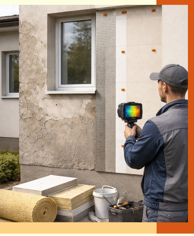 Тепловизионное обследование фасада в Ростове от 4618 руб. под ключ | ТепломастерРсв