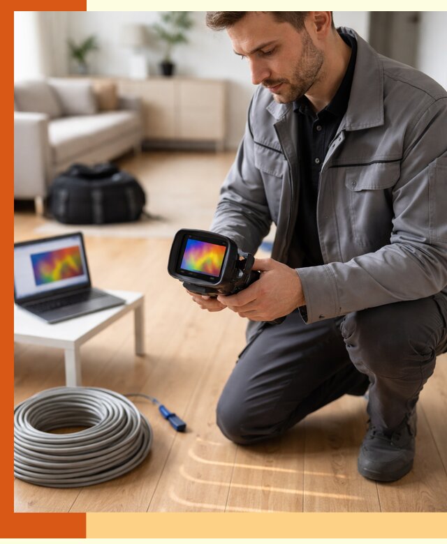 Тепловизионное обследование тёплого пола в Ростове для точной диагностики