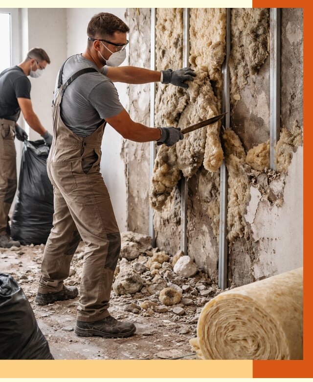 Демонтаж старого утеплителя в Ростове от 3592 руб. — работы под ключ | ТепломастерРсв