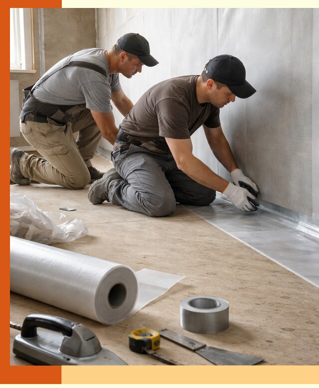 Монтаж пароизоляции для дома и помещений в Ростове