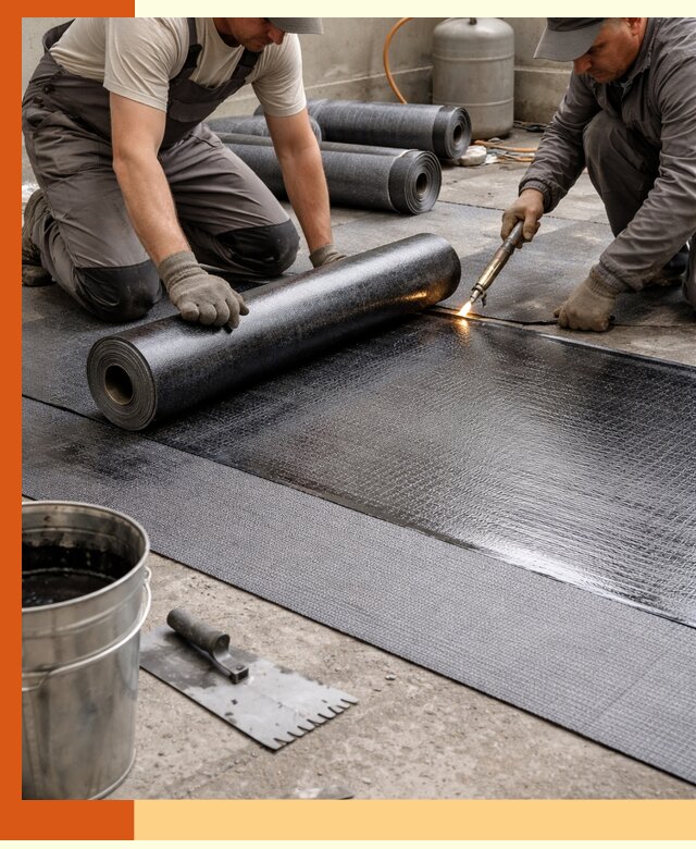 Монтаж гидроизоляционной мембраны в Ростове для зданий и конструкций
