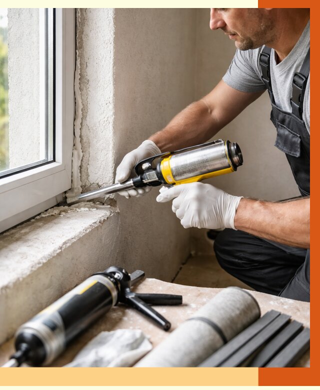 Герметизация стыков и примыканий в Ростове от 1232 руб. под ключ | ТепломастерРсв